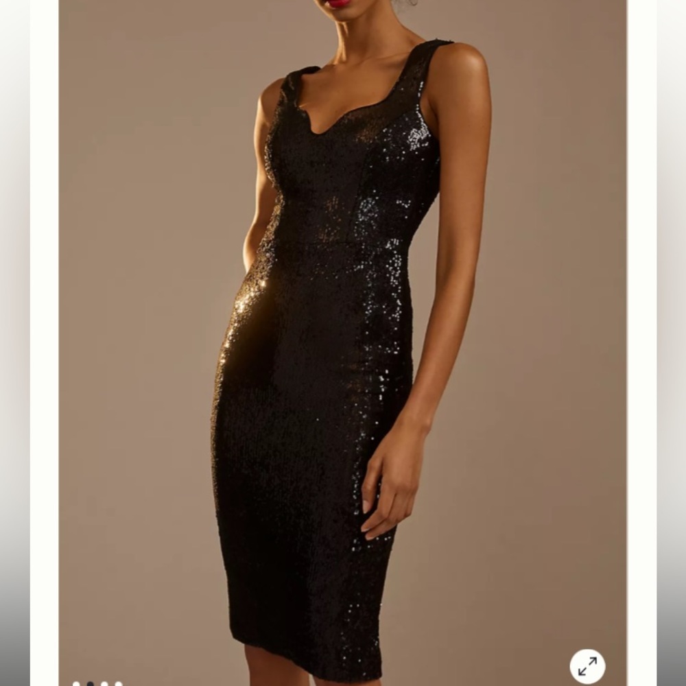 NWT dress the population sequin sweetheart dress